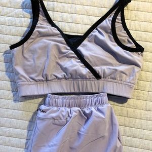 Shorts & Sports Bra Set